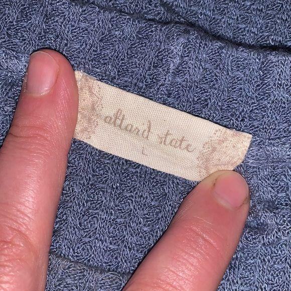 Altar’d State Womens Sweater Top Waffle Knit Balloon Sleeve Pullover Large - Picture 10 of 11